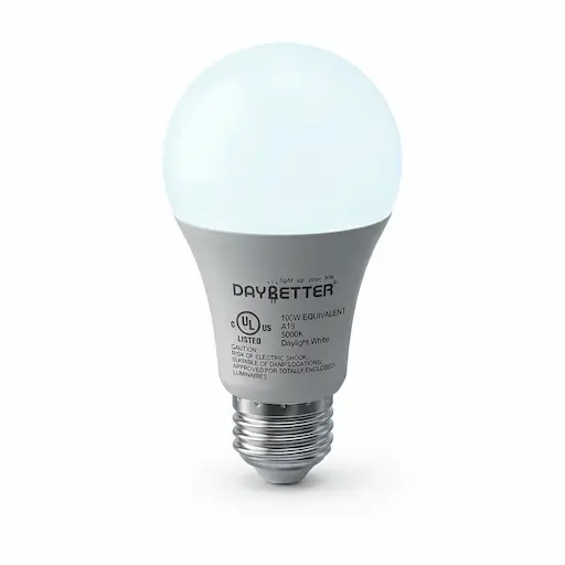 DAYBETTER LED Light Bulbs A19 5000K Daylight 12-Pack 100W Equivalent