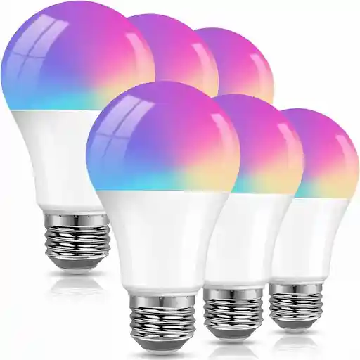 DAYBETTER Smart Light Bulbs RGBCW 6-Pack Alexa Google Home A19 E26