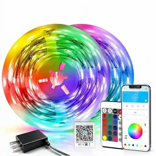DAYBETTER LED Strip Lights 200ft Smart App Control RGB Music Sync